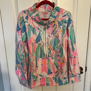 Lilly Pulitzer 1/2 Zip Skipper Popover - XL